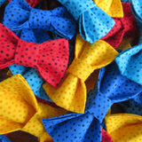 Dog Bow Tie - Lots of Little Blue Dots
