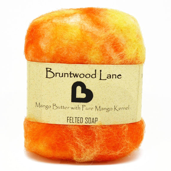 Mango Butter Felted Soap by Bruntwood Lane - madeinNZ.co.nz