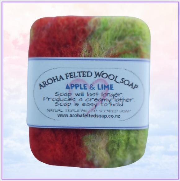 Felted Soap - Apple & Lime