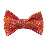 Dog Bow Tie - Circus Dots - Red