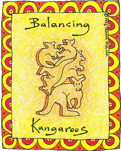 Balancing Kangaroos - Natural (G) - madeinNZ.co.nz
