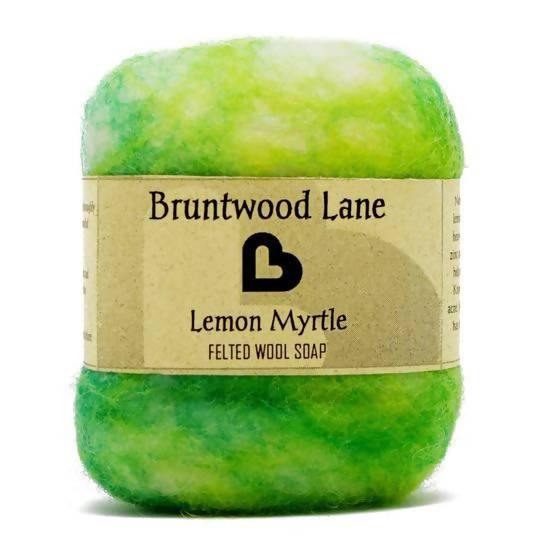 Lemon Myrtle Felted Soap by Bruntwood Lane - madeinNZ.co.nz
