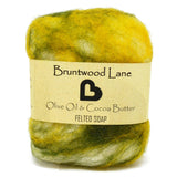 Olive Oil & Cocoa Butter Felted Soap by Bruntwood Lane - madeinNZ.co.nz