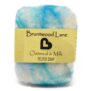 Oatmeal & Milk Felted Soap by Bruntwood Lane - madeinNZ.co.nz